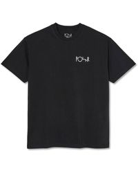 POLAR SKATE - Stroke logo tee nero magliette in cotone - Lyst