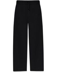 Balmain - Broeken ,Zwart ,Katoen Wijde Sweatpants - Lyst