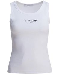 Givenchy - Slim Tank Top With Logo Print - Lyst