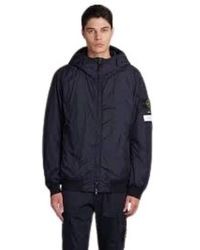 Stone Island - Dunkelblaue Parka Jacke - Lyst