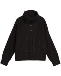 GANT - Truien & Vesten ,Zwart ,Katoen Cozy Twist Sweater - Lyst