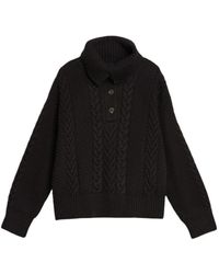 GANT - Truien & Vesten ,Zwart ,Katoen Cozy Twist Sweater - Lyst