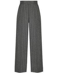Manuel Ritz - Rechtgesneden Pinstripe Broek Met Micro-Pailletten - Lyst