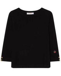 BUSNEL - Truien & Vesten ,Zwart ,Wol Helle Top - Lyst