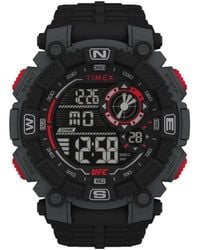 Timex - Sportliche Gummiuhr Mit Chronograph Und Datumsfunktion - Lyst