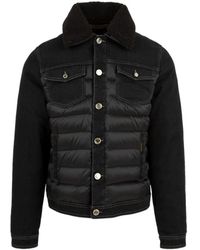 Moorer - Jassen ,Zwart ,Zwarte Jassen Met Borst- En Zijzakken - Lyst