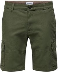 Only & Sons - Cargo bermuda shorts für männer - Lyst