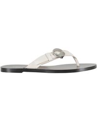 Coperni - Schoenen ,Wit ,Sandal C Logo Slippers - Lyst