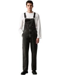 Levi's - Jumpsuits & Playsuits ,Zwart ,Denim Losse Overall - Lyst