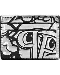 Philipp Plein - Accessoires ,Grijs ,Leer Mirror Leather Credit Cards Holder Smile - Lyst