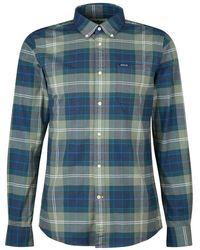 Barbour - Lewis maßgeschneidertes hemd blau tartan - Lyst
