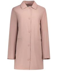 Max Mara - Jassen ,Roze ,Leer Single-Breasted Jas - Lyst