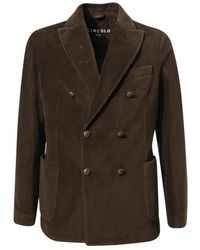 Circolo 1901 - Dubbel-Borst Katoenmix Jas - Lyst