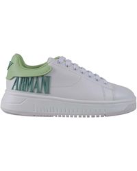 Emporio Armani - Weiße Low-Top-Sneakers X3X024Xr127C683 - Lyst