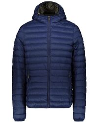 Ciesse Piumini - Jassen ,Blauw ,Nylon Franklin Hooded Donsjack 800 Fill Power Blauw Mannen - Lyst