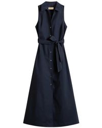 Woolrich - Sleeveless Poplin Shirt Dress - Lyst