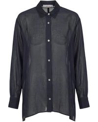 Jucca - Katoenen En Zijden Mousseline Blouse - Lyst