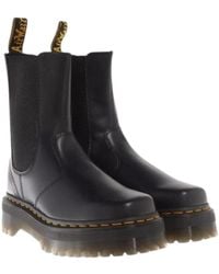 Dr. Martens - Quad squared schwarze lederboots - Lyst