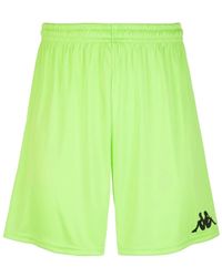 Kappa - Korte Broeken ,Groen ,Polyester Groene Sportshorts Comfortabele Stijl - Lyst