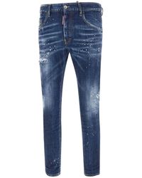 DSquared² - Jeans ,Blauw ,Katoen Slim-Fit Jeans - Lyst