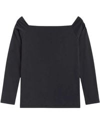 Thinking Mu - Tops ,Zwart ,Katoen Berta Top - Lyst