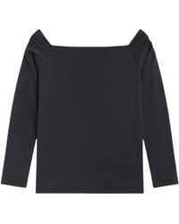 Thinking Mu - Tops ,Zwart ,Katoen Berta Top - Lyst