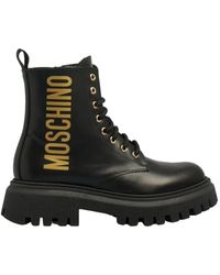 Moschino - Lace-Up Boots - Lyst