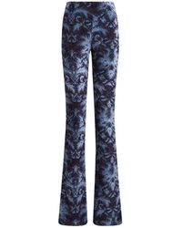 Etro - Flared Jersey En Chenille Jacquard Broek - Lyst