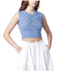 Vivienne Westwood - Light Crochet Top With Orb Logo - Lyst