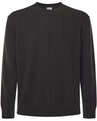 Eleventy - Woll-Rundhalspullover Regular Fit Braun - Lyst