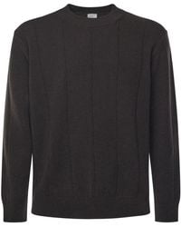 Eleventy - Wollen Trui Met Ronde Hals Regular Fit Bruin - Lyst