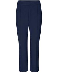 Masai - Broeken ,Blauw Blazer Leggings Met Decoratieve Naden - Lyst