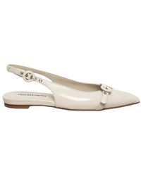 Halmanera - Flacher Slingback-Sandalen - Lyst