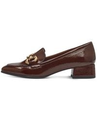 Tamaris - Glanzende Loafers Met Blokhak - Lyst