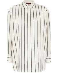 Gucci - Web Seiden Jacquard Hemd - Lyst