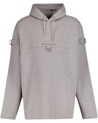 Givenchy - Luxe Grijze Hoodie Met Unieke Hardware - Lyst