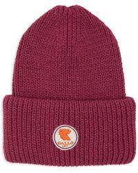Gallo - Einfarbige fuchsia gerippte mütze mit umschlag - Lyst
