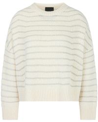 Marc Cain - Gestreifter oversized strickpullover - Lyst