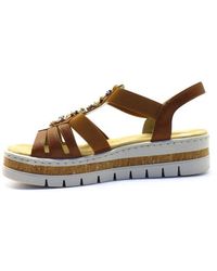 Rieker - V4949-24 Keilsandalette - Lyst