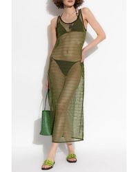 Tory Burch Sleeveless Mirror-embellished Maxi Dress in Natural | Lyst Tory Burch Sleeveless Mirror-embellished Maxi Dress in Natural | Lyst