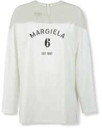 MM6 by Maison Margiela - Round-Neck Knitwear - Lyst