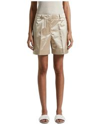 Peserico - Stretch-Baumwollsatin-Shorts - Lyst