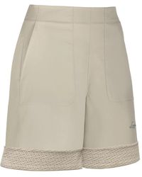 Lamunt - Korte Broeken ,Polyester Celine Light Travel Shorts - Lyst