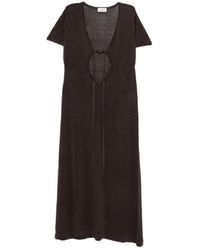 P.A.R.O.S.H. - Cut-Out Maxi Jurk - Lyst
