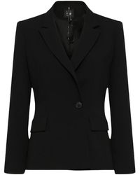Marella - Double-Breasted Zwarte Blazer - Lyst