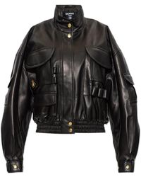Balmain - Leather Jackets - Lyst