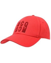 McQueen - Rote Flock Logo Baseball Cap - Lyst