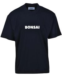 Bonsai - Tops ,Zwart ,Katoen Katoenen T-Shirt Met Uniek Ontwerp - Lyst
