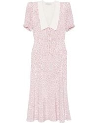 Alessandra Rich - Abiti Rosa Bianco-Donna - Lyst
