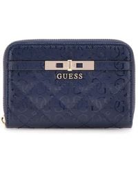 Guess - Kompakte Geldbörse Mit Reißverschluss - Lyst